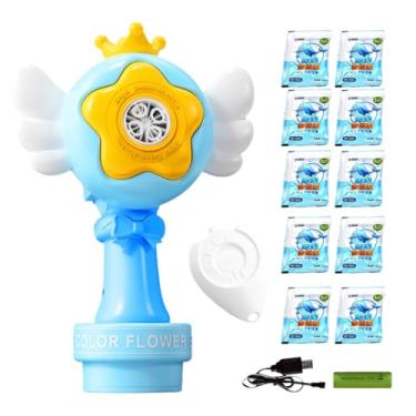Imagem de Máquina De Bolhas - Brinquedo de Bolhas,Com Bateria Recarregável E Leds Para Festa Jardim Piscina Brincadeiras Aquáticas Carro