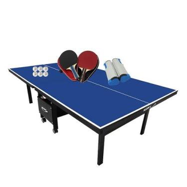 Imagem de MESA PING PONG 1084 KLOPF + Kit Completo c/ Estojo + Rede Retrátil