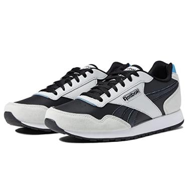 Imagem de Reebok Tênis masculino clássico Harman Run, branco/rodonita/preto, tamanho 42, Preto/cinza puro/azul essencial, 41