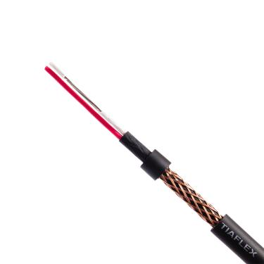 Imagem de Cabo para Microfone Balanceado Tiaflex AF(T)2X0,20 MM 24AWG Preto 100 Metros