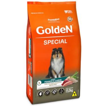 Imagem de Ração Golden Special Frango e Carne 15kg para Cães Adultos Raças Peque