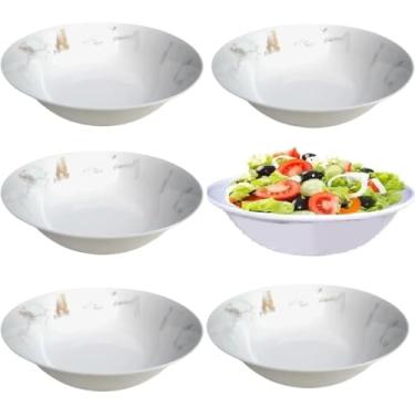 Imagem de Tigela Melamina 370ml Kit 6 Bowl Redondo (Marmore)