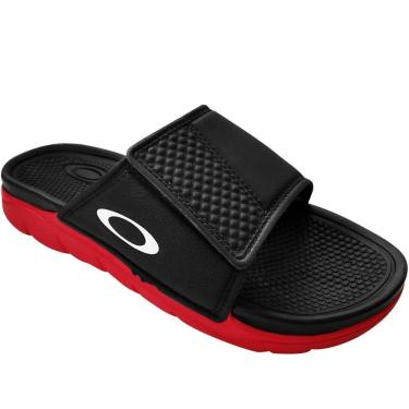 Imagem de Chinelo Oakley Break Slide Black Red-Unissex