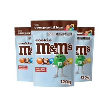 Imagem de 3 Pacotes M&MS 120G COOKIE OU CRISPY Edição Limitada - M&M's, Cookie