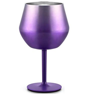 Imagem de Taça Copo Termico Inox 2 em 1 Bebida Cocktail Drink Vinho Festa Evento Praia Piscina Resistente Lazer Moderno