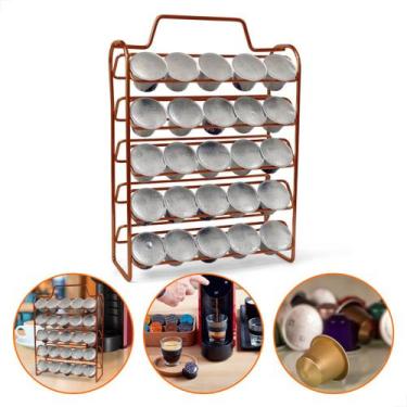 Imagem de Suporte Porta 50 Cápsulas Nespresso Cobre - ecommercemoreli