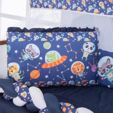 Imagem de Kit Berço Americano 13 Pcs Para Bebê Menino Astronauta - Carinha de An