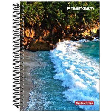 Imagem de Caderno Com Espiral Capa Dura 20 Matérias Escolar Trabalho