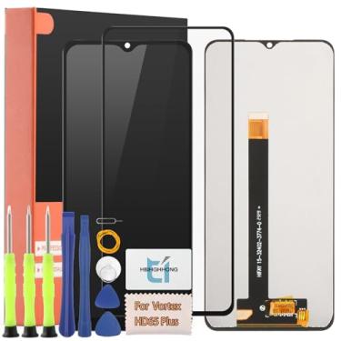 Imagem de Tela de substituição para Vortex HD65 Plus para Vortex HD65 Plus Display LCD Touch Screen Digitalizador com ferramentas de reparo (preto)