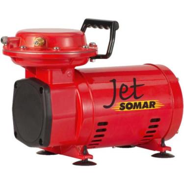 Imagem de Compressor De Ar Direto Portátil 1/3cv Com Kit Jet Somar - 000135