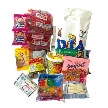 Imagem de Kit Doces Sortidos Dia das Crianças p/ Montar 100 Saquinhos - Genérica