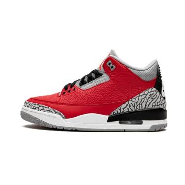 Imagem de Tênis de corrida masculino Nike Air Jordan 3 Retro Se Basquete Fashion Ck5692-600 Tamanho, Vermelho, 12