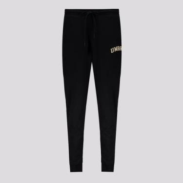 Imagem de Calça Moletom Umbro College Concept Feminina Preta, GG