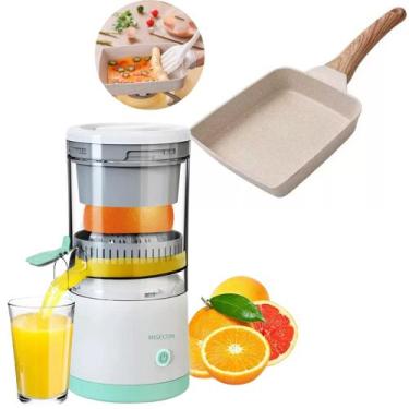 Imagem de Kit Espremedor Elétrico Portátil + Frigideira Japonesa Tamagoyaki - RM