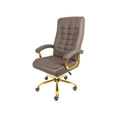 Imagem de Cadeira Escritorio Oslo - Cafe | Dourado Brilho