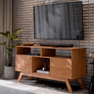 Imagem de Rack para TV Até 43 Polegadas Villa 2 Portas 1 Prateleira Nature - Pnr