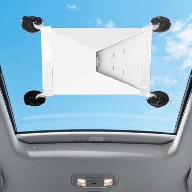 Imagem de Howwide Suporte para mini carro Starlink, suporte de ventosa Starlink para teto solar, kit de montagem para janela de carro e teto solar, recepção de sinal estável para viagens na Internet