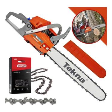 Imagem de Motosserra A Gasolina Tekna Cs58s 20ac 54c Acabamento Premium e Performance Profissional
