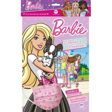 Imagem de Livro - Barbie - kit com máscara