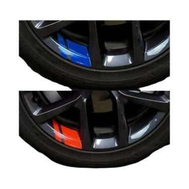 Imagem de Adesivos Refletivos Para Rodas De Carro À Prova D'água, Melhoram a Vis