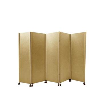 Imagem de Biombo Liso Reto 5 folhas c / 10 rodinhas - JL RIBEIRO