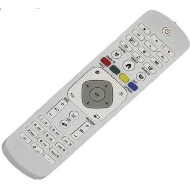 Imagem de Controle Remoto Para Tv Philips Vc8115 W7048 W7065 Branco - Mb Tech