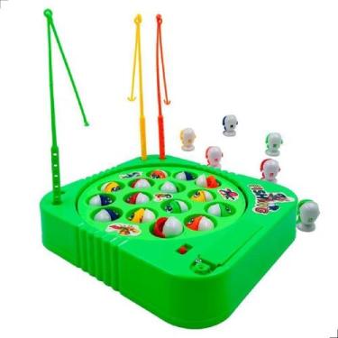 Imagem de Brinquedo Pesca Peixe Jogo Pega Peixe Vareta Infantil - Brinquedo Pega