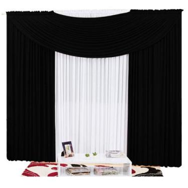 Imagem de Cortina Em Malha Com Bando 3,00M X 2,50M - Preto - Campari