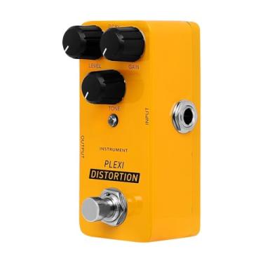 Imagem de SPYMINNPOO Efeitos de Guitarra Elétricos Pedal, Plexi Distorção Mini Pedal de Case de Metal Com Realidade (laranja)