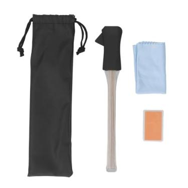 Imagem de Guitar Guitar Guitar Pick Corpo Profissional de liga de alumínio com picareta de ajuste para um desempenho preciso perfeito para guitarristas folclóricos e clássicos inclui bolsa