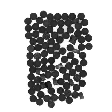 Imagem de WALFRONT Pacote 100 Blocos de Pontas de Braço de Guitarra de Plástico Preto Marcadores de Embutimentos para o Bandolim de Banjo do Ukulele de Guitarra de Guitarra DIY