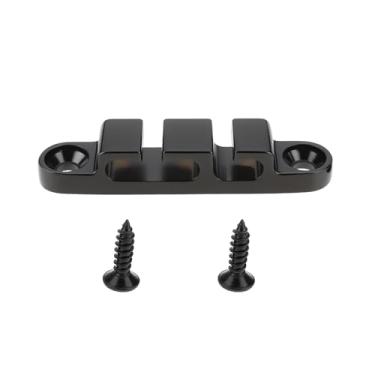 Imagem de Briny River Retentor preto de 3 cordas para baixo para segurar 3 cordas na cabeça do baixo de 4 cordas de baixo elétrico