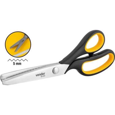 Imagem de Tesoura De Picotar Com Cabo Plástico Emborrachado Vonder