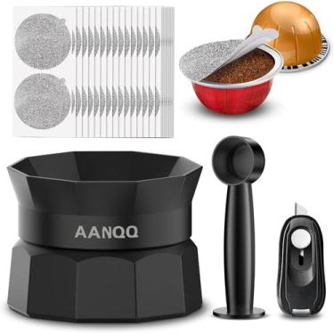 Imagem de Kit de cápsulas Nespresso Vertuo reutilizável AANQQ com acessórios