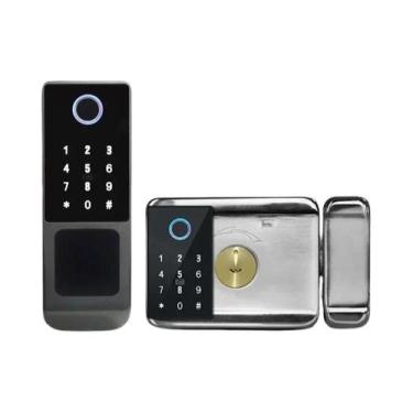 Imagem de Fechadura Inteligente À Prova d'Água Tuya Wifi Controle Remoto Sem Cha