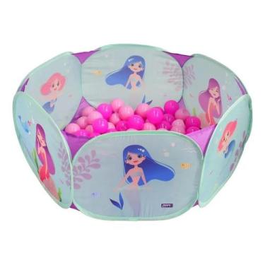 Imagem de Piscina de Bolinhas Infantil Cestinha Menino Menina Mickey Minnie - Zi