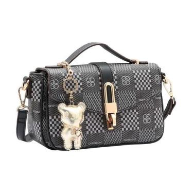 Imagem de Bolsa Feminina Mão Chenson CG85099 Original Elemento Gráfico, Preto