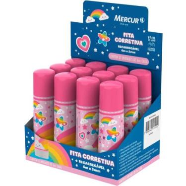 Imagem de Corretivo em Fita Recarreg. 5MMX6M Cores Magicas CX.C/12 - Mercur