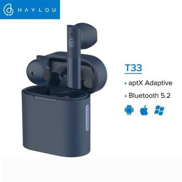 Imagem de Fones de ouvido sem fio Haylou True Bluetooth 5.2 - azul
