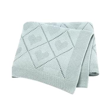 Imagem de Manta para Bebê – Saída de Maternidade Menino ou Menina (Cinza Claro)