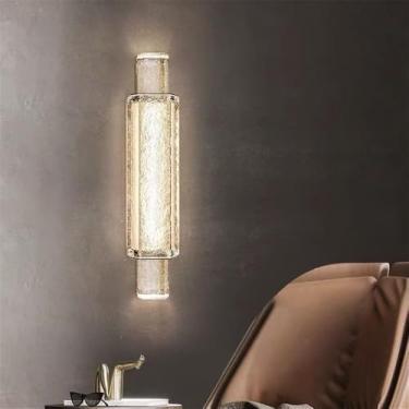 Imagem de Lâmpada De Parede LED Moderna De Cristal Luxo - Decoração De Arte Fashion Para Sala De Estar, Quarto, Villa, Hotel, Escadaria E Corredor (Estilo 21 D12H63CM)