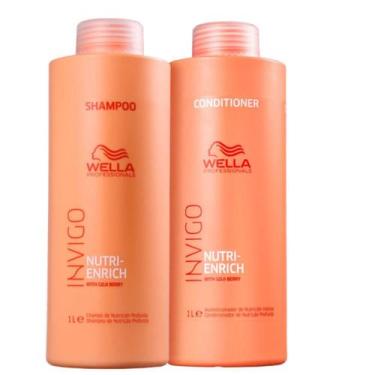 Imagem de Kit Shampoo E Condicionador Wella Enrich 1000Ml