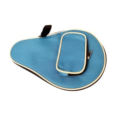 Imagem de KiBcsLic Estojo organizador para raquete de pingue-pongue, leve, protetor em formato de cabaça, capa para raquete de tênis de mesa para jogadores iniciantes em, Azul