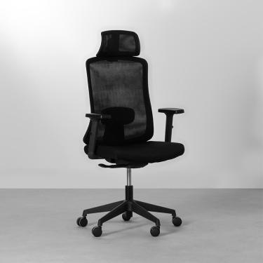 Imagem de Cadeira Office Singular Alta - Preto Cadeira Office Alta Singular Preta Selo NR-17