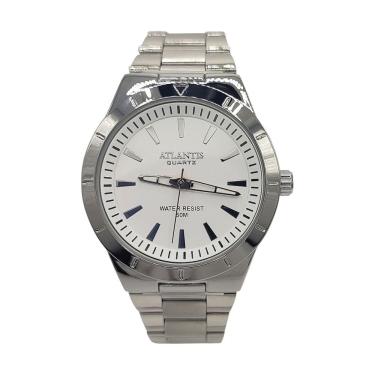 Imagem de Relógio Atlantis Social Prateado Classico Resistente 5atm