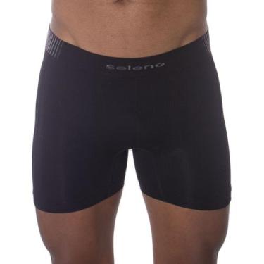 Imagem de Cueca Boxer Sem Costura de Poliamida Selene, EG, Preto