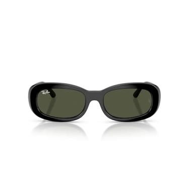 Imagem de Ray-Ban Óculos de sol feminino RB2221 Ritual oval, preto/verde, 53 mm