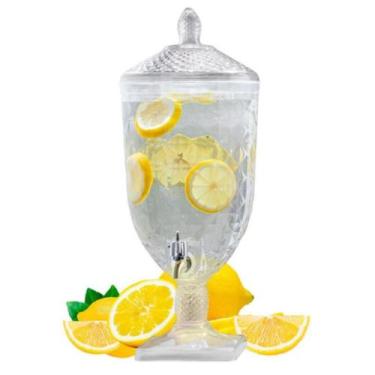 Imagem de Suqueira De Acrílico Com Torneira Suporte Dispenser 5 Litros - MOUNTPA