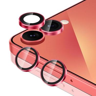 Imagem de Casetego Protetor de lente de câmera Galaxy Z Flip 7, dureza 9H, resistente a arranhões, vidro temperado ultrafino, capa de câmera individual de metal para Samsung Galaxy Z Flip 7, compatível com