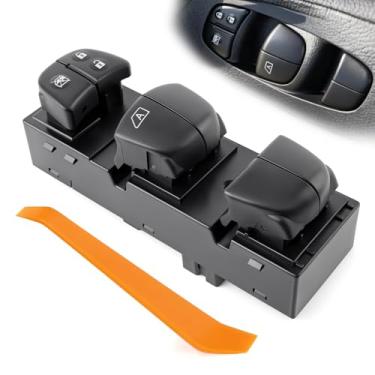 Imagem de TOP-MAX Interruptor de janela Master Power Lado do motorista compatível com Nissan Altima 2013-2018, Nissan Rogue 2014-2020, interruptor de controle de janela do motorista dianteiro esquerdo substitui